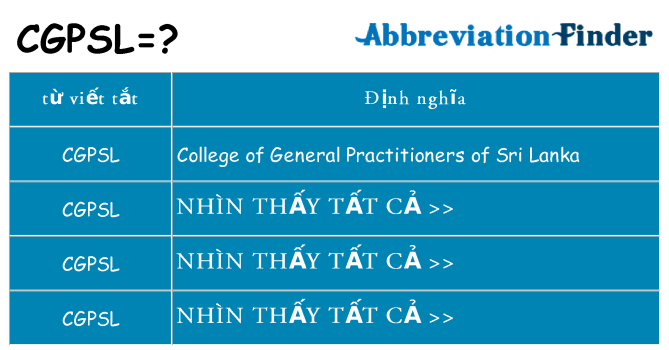 cgpsl hiện những gì đứng cho