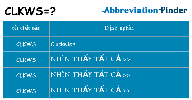 clkws hiện những gì đứng cho