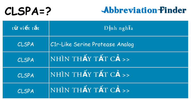 clspa hiện những gì đứng cho