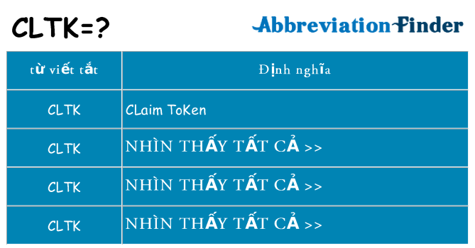 cltk hiện những gì đứng cho