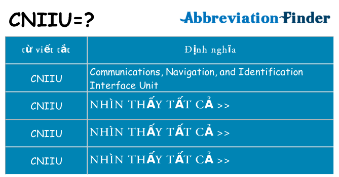 cniiu hiện những gì đứng cho