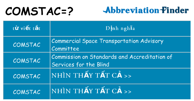 comstac hiện những gì đứng cho