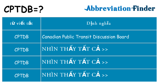 cptdb hiện những gì đứng cho