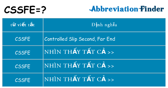 cssfe hiện những gì đứng cho