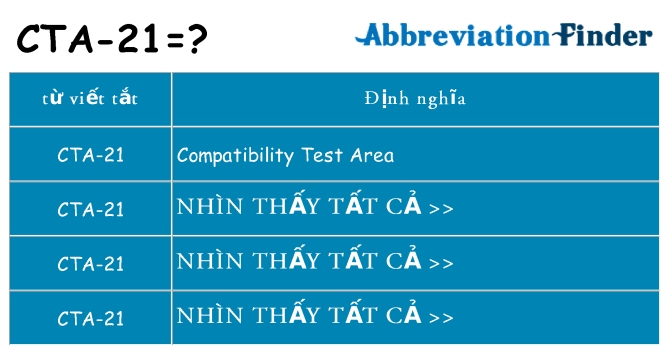 cta-21 hiện những gì đứng cho