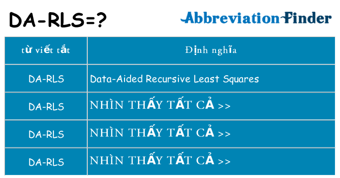 da-rls hiện những gì đứng cho