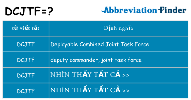 dcjtf hiện những gì đứng cho