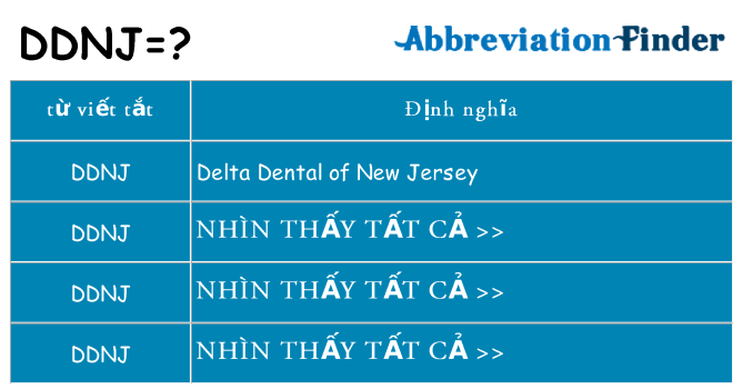 ddnj hiện những gì đứng cho