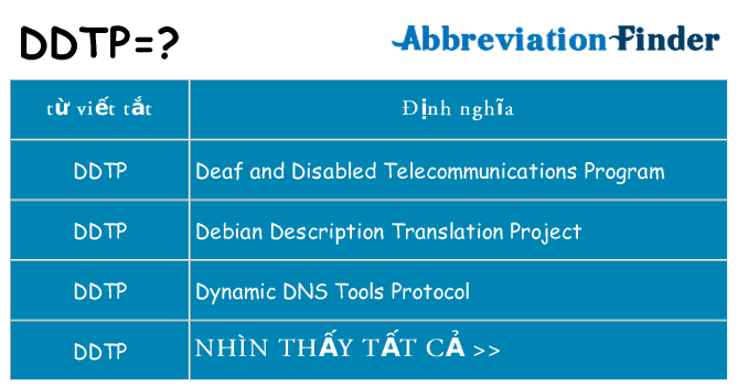 ddtp hiện những gì đứng cho
