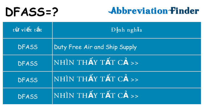 dfass hiện những gì đứng cho