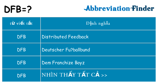 dfb hiện những gì đứng cho