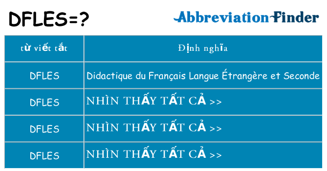 dfles hiện những gì đứng cho