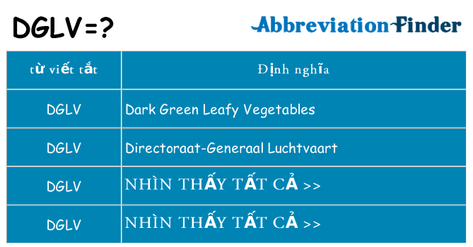 dglv hiện những gì đứng cho