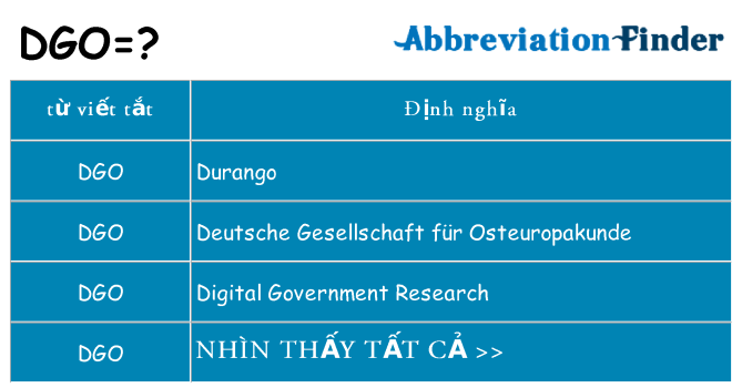 dgo hiện những gì đứng cho