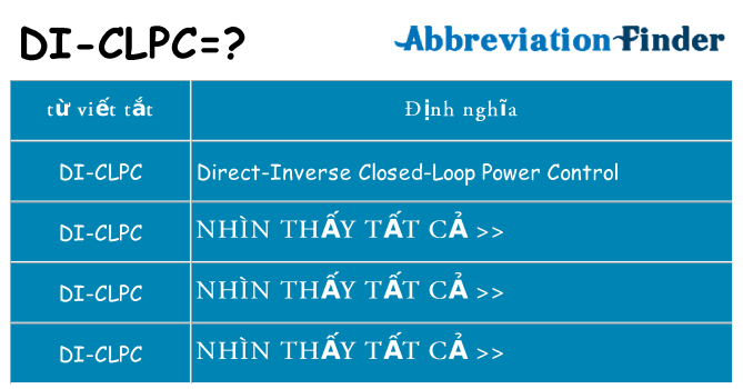 di-clpc hiện những gì đứng cho