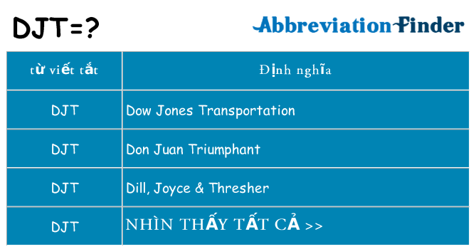 djt hiện những gì đứng cho