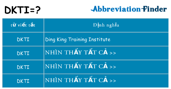 dkti hiện những gì đứng cho