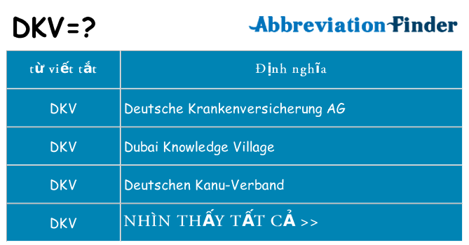 dkv hiện những gì đứng cho