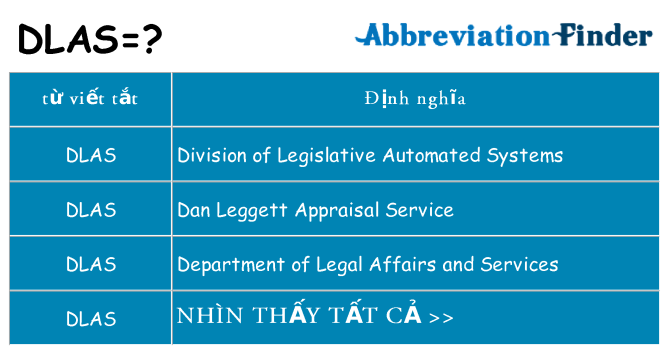 dlas hiện những gì đứng cho