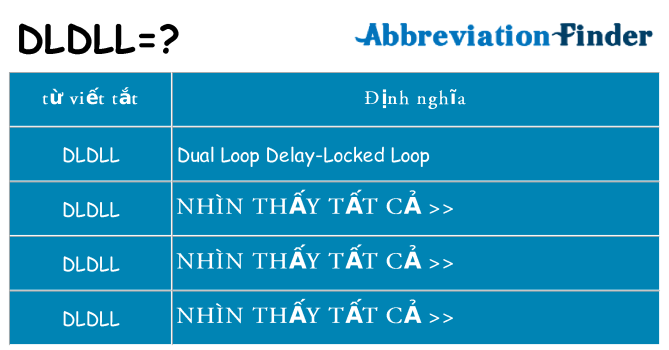 dldll hiện những gì đứng cho