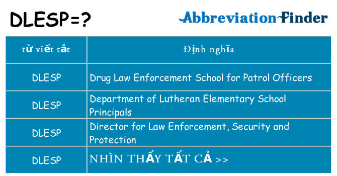 dlesp hiện những gì đứng cho