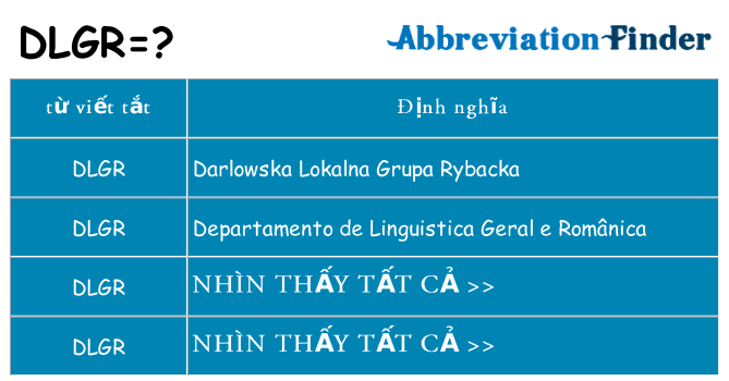 dlgr hiện những gì đứng cho