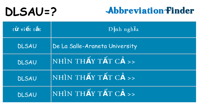 dlsau hiện những gì đứng cho