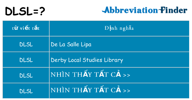 dlsl hiện những gì đứng cho