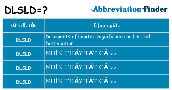 dlsld hiện những gì đứng cho