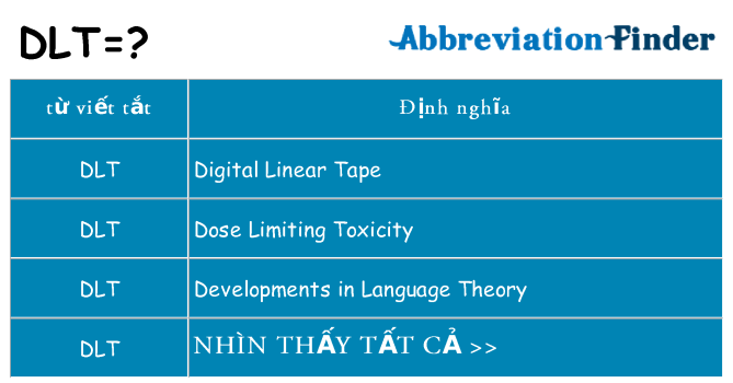 dlt hiện những gì đứng cho