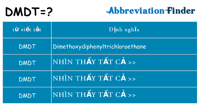 dmdt hiện những gì đứng cho