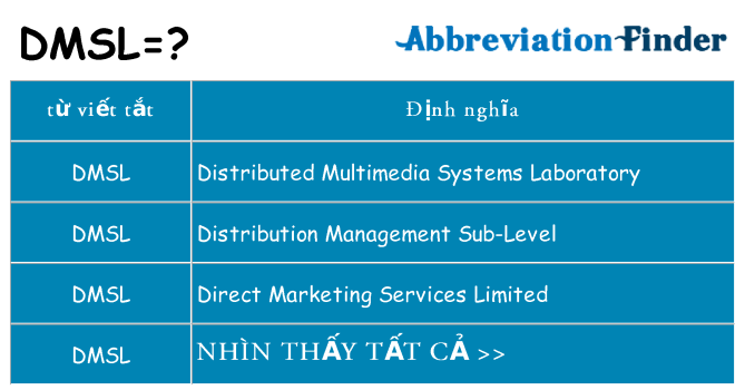 dmsl hiện những gì đứng cho