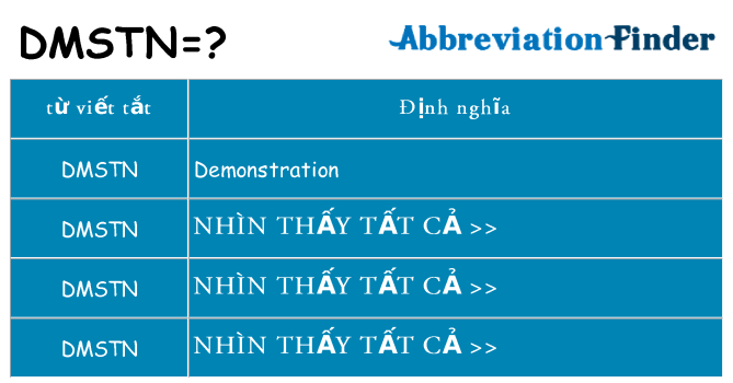 dmstn hiện những gì đứng cho