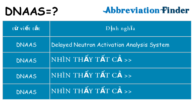 dnaas hiện những gì đứng cho