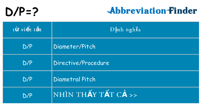 dp hiện những gì đứng cho