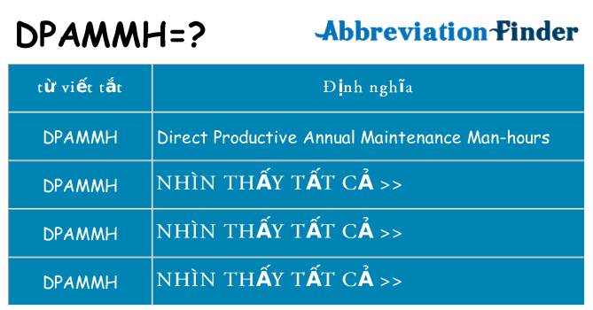 dpammh hiện những gì đứng cho