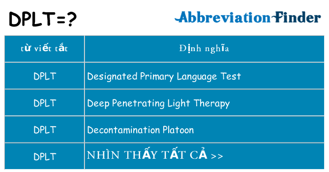dplt hiện những gì đứng cho