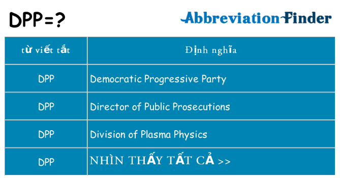 dpp hiện những gì đứng cho