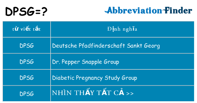 dpsg hiện những gì đứng cho