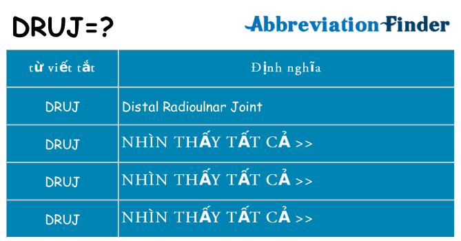 druj hiện những gì đứng cho