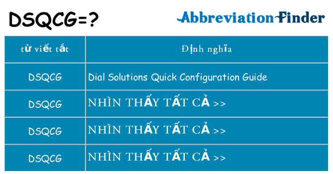 dsqcg hiện những gì đứng cho