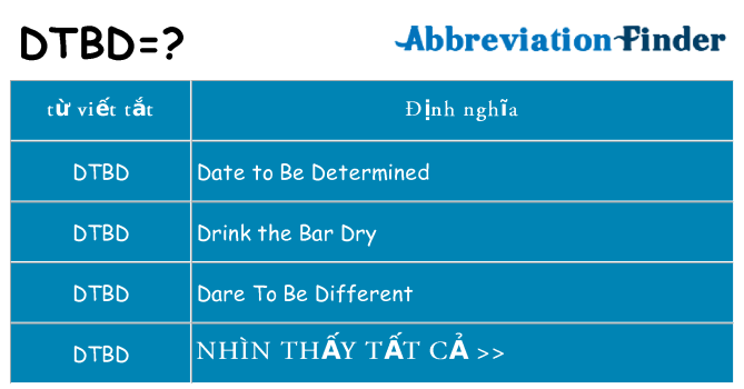 dtbd hiện những gì đứng cho