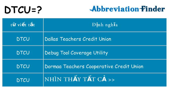 dtcu hiện những gì đứng cho