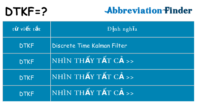 dtkf hiện những gì đứng cho