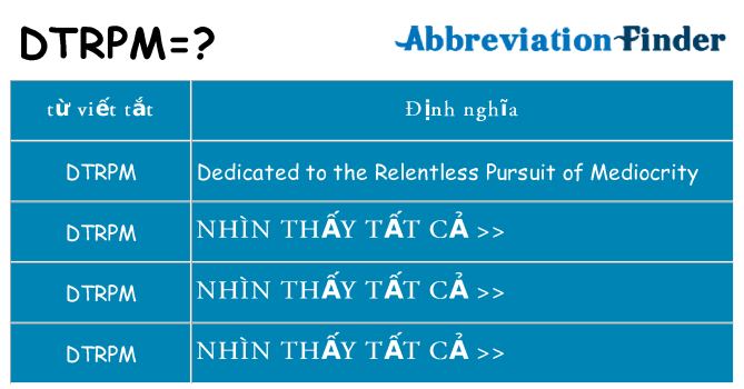 dtrpm hiện những gì đứng cho