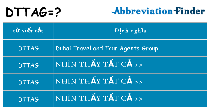 dttag hiện những gì đứng cho