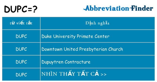 dupc hiện những gì đứng cho