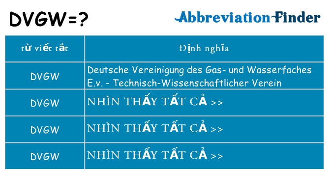 dvgw hiện những gì đứng cho