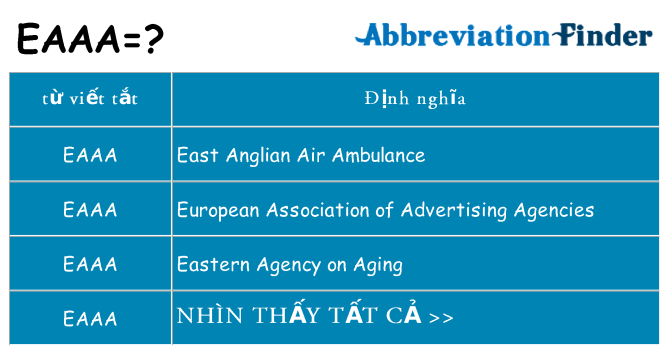 eaaa hiện những gì đứng cho