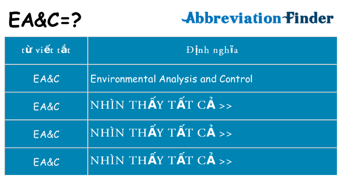 eac hiện những gì đứng cho